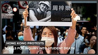 The death of a 22-year-old protester in hong kong has triggered
city-wide memorial rallies. anti-government movement is accusing
police causing hi...
