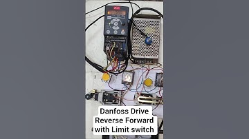 Danfoss Drive से Motor Reverse Forward कैसे करें | VFD Reverse Forward Control Wiring Limit Switch