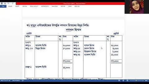 EUGSC, Class -9, Subject- Accounting, Chapter-7,Lect. 26,Taslima begum Mini, Date-08/09/2021