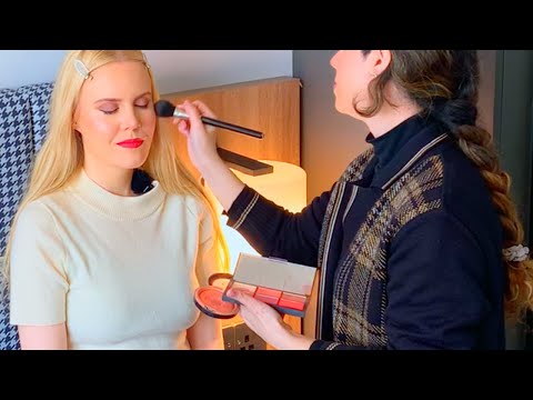 ASMR Hollywood glam makeup with Roxy ​⁠(Unintentional ASMR, real person ASMR)