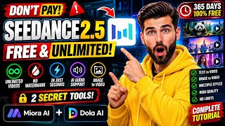 Seedance 2.5 FREE & UNLIMITED 🔥 Create AI Videos with NO WATERMARK
