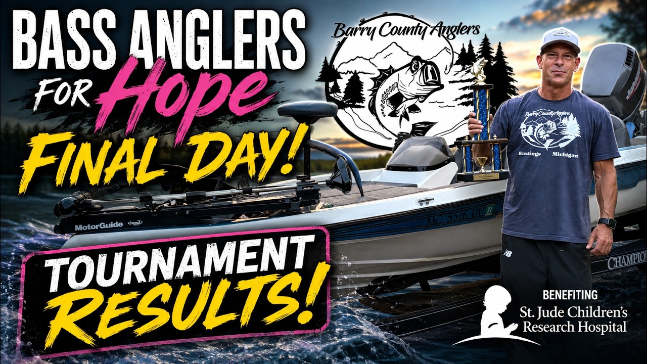 Final day of Fishing for the Bass Anglers For Hope tournament.