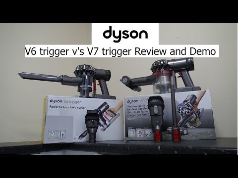 Dyson V6 Trigger vs Dyson V7 Trigger Handheld Cordless Vacuum Cleaners