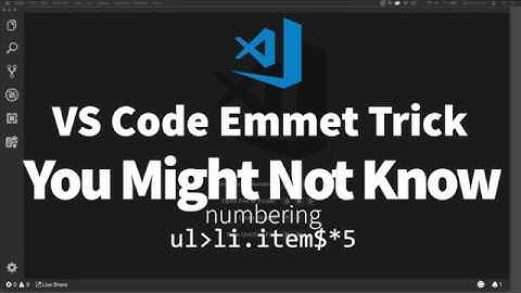 Learn One Thing - Emmet Numbering in VS Code
