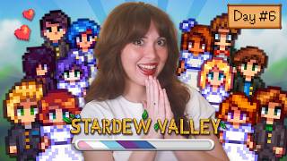 Marrying everyone in Stardew Valley for charity 🏳️‍🌈 Day 6