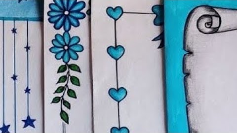 20 BEAUTIFUL BORDER DESIGNS/PROJECT WORK DESIGNS/A4 SHEET/FILE/FRONT PAGE DESIGN FOR SCHOOL PROJECTS