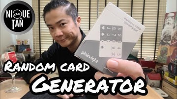 Nique Tan Chats - Random Card Generator by Jeff Prace