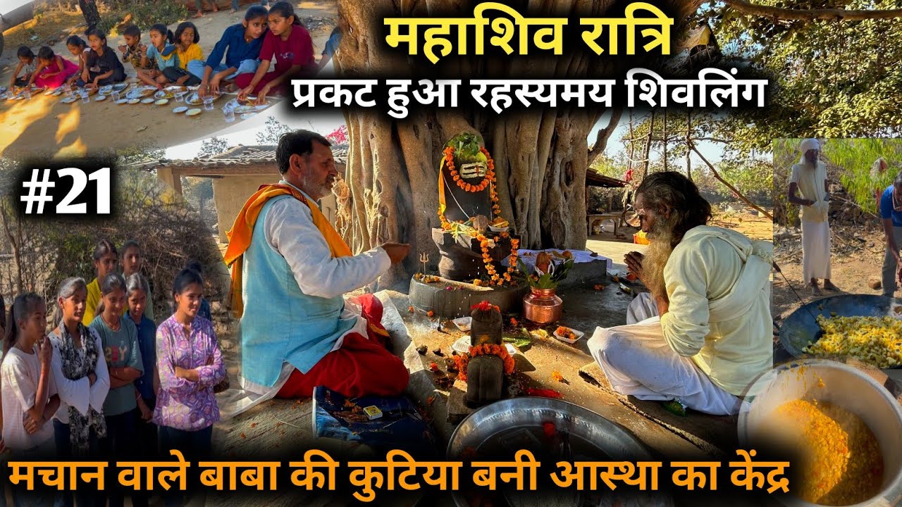 मचान वाले बाबा की कुटिया बनी आस्था का केंद्र महाशिव रात्रि प्रकट हुआ रहस्यमय शिवलिंग #shivratri#shiv
