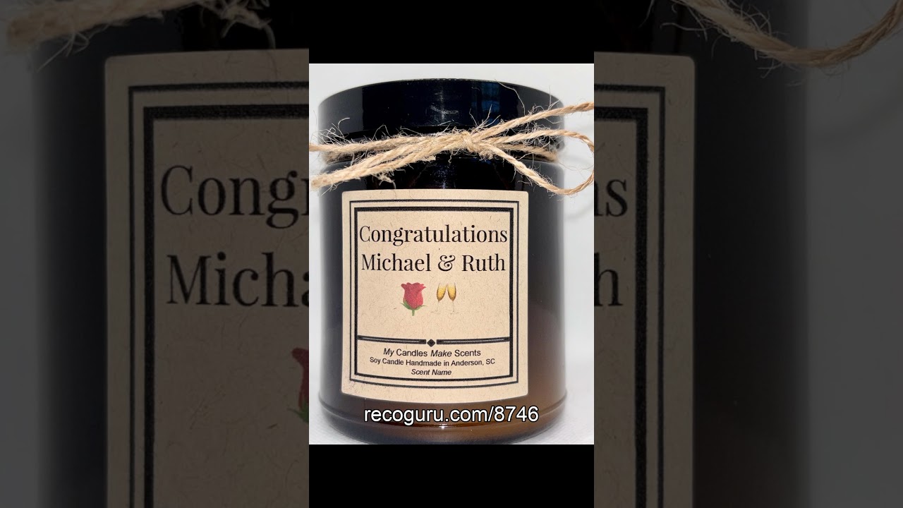 ✨Personalized Candles! Perfect Gifts!🎁 Review!