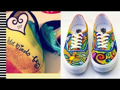 DIY Painted Shoes - DIY in PDX