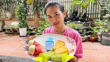 Changcady hướng dẫn làm kem hoa quả, kem dưa hấu, kem chanh leo Part 40