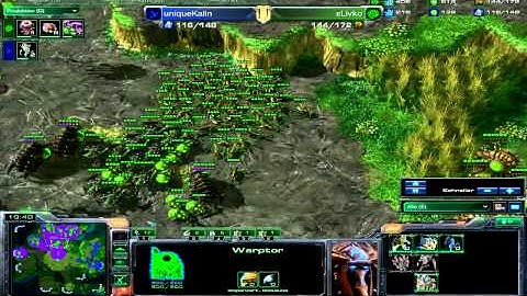 R4ptorStarcraft Game #2 uniqueKalin vs sLivko #1 part 2/2