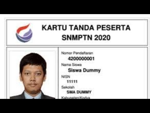 Cetak Kartu Smptn Kembali 2020 Lupa Cetak Kartu Snmptn 2020 Youtube