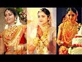 South Indian Actress Wearing traditional Gold Jewellery on their Marriage. celebrity wedding jewelry