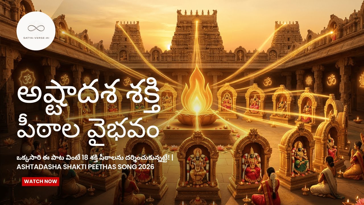ఒక్కసారి ఈ పాట వింటే 18 శక్తి పీఠాలను దర్శించుకున్నట్టే! | Ashtadasha Shakti Peethas Song 2026