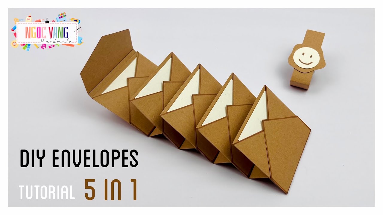 Valentine's gift ideas💡DIY ENVELOPES ✉️ - NGOC VANG HANDMADE 