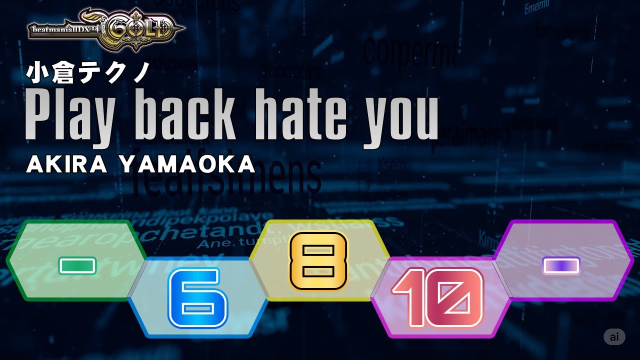 beatmaniaIIDX - Play back hate you DP