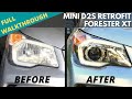 MINI D2S 5.0 PROJECTOR RETROFIT | SJ (14-16) SUBARU FORESTER XT | FULL TUTORIAL | NUT & BOLT METHOD