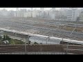 山手線新駅予定地付近 品川車両基地 走る新幹線 Shinkansen
