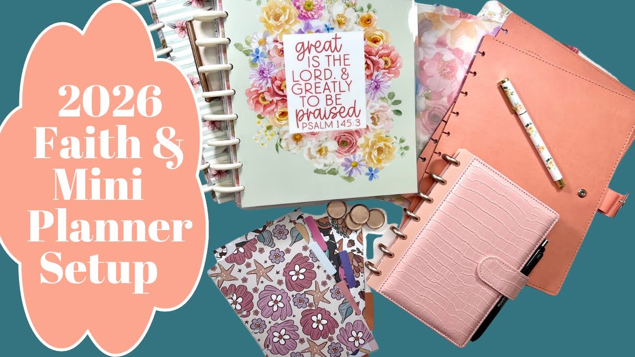 JANUARY 2026 PLANNER SETUP | FAITH & MINI PLANNER - PLANNER MOVE IN - FRANKEN PLANNER FRANKENPLANNER
