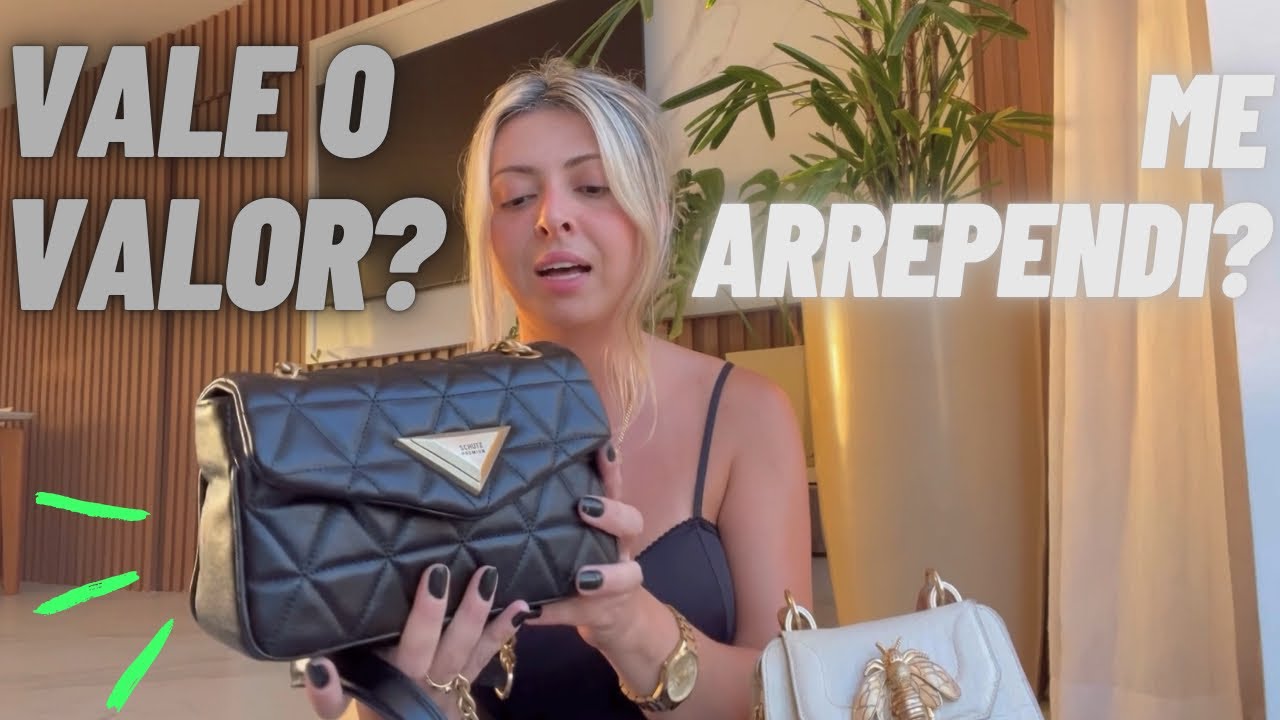 Unboxing bolsa SCHUTZ 944 média preta 💁🏼‍♀️ Vale a pena? Me arrependi de comprar? resenha sincera