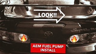 AEM FUEL PUMP INSTALL ON MK4 SUPRA