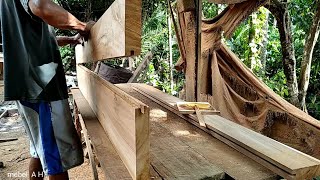 This is how a carpenter makes a minimalist door from scratch to finish