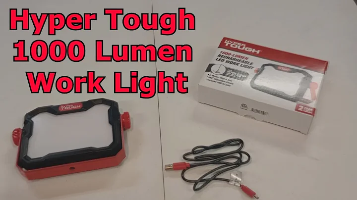 Hyper Tough 1000 Lumen Rechargeable LED Work Light