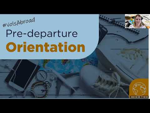 (Part 1) Pre-departure Orientation Spring 2022: Health, Safety and Security