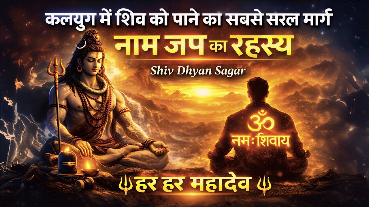 🔴 कलियुग में शिव को पाने का सबसे सरल मार्ग | Shiv Vaani | नाम जप का रहस्य Shiv Dhyan Sagar 