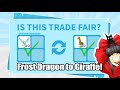 Trading frost dragon to giraffe my inventory transformation  adopt me trading challenge in 2024
