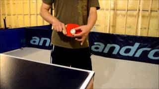 Backhand Serve (backspin / no spin) Tutorial