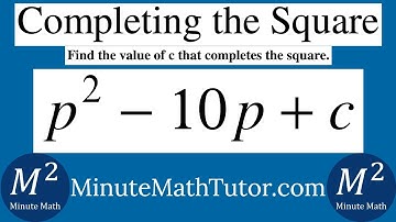 p^2-10p+c | Find the value of c that completes the square.