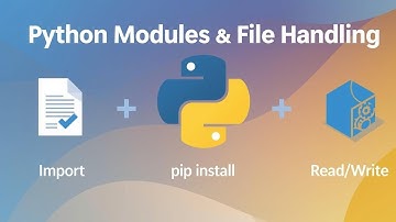 Python Modules, Packages & File Handling Explained | Import, pip install, Custom Modules & File Op
