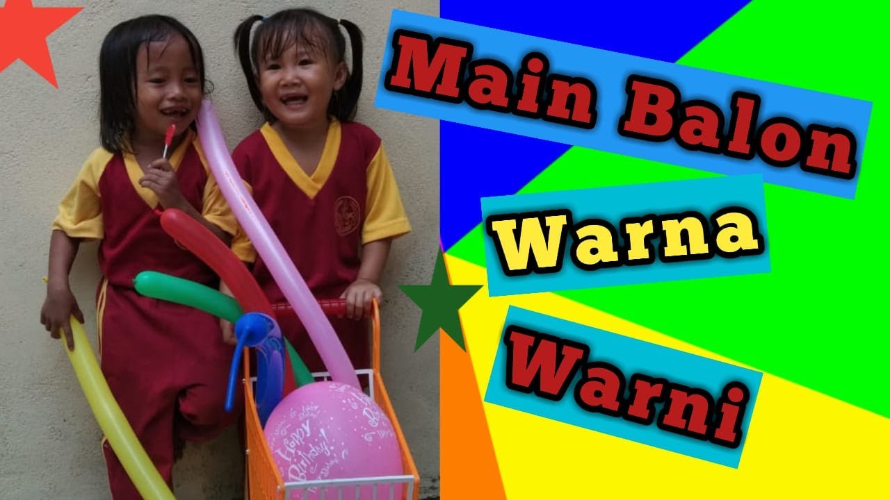 Bermain Balon Warna  Warni  Mainan Anak  YouTube