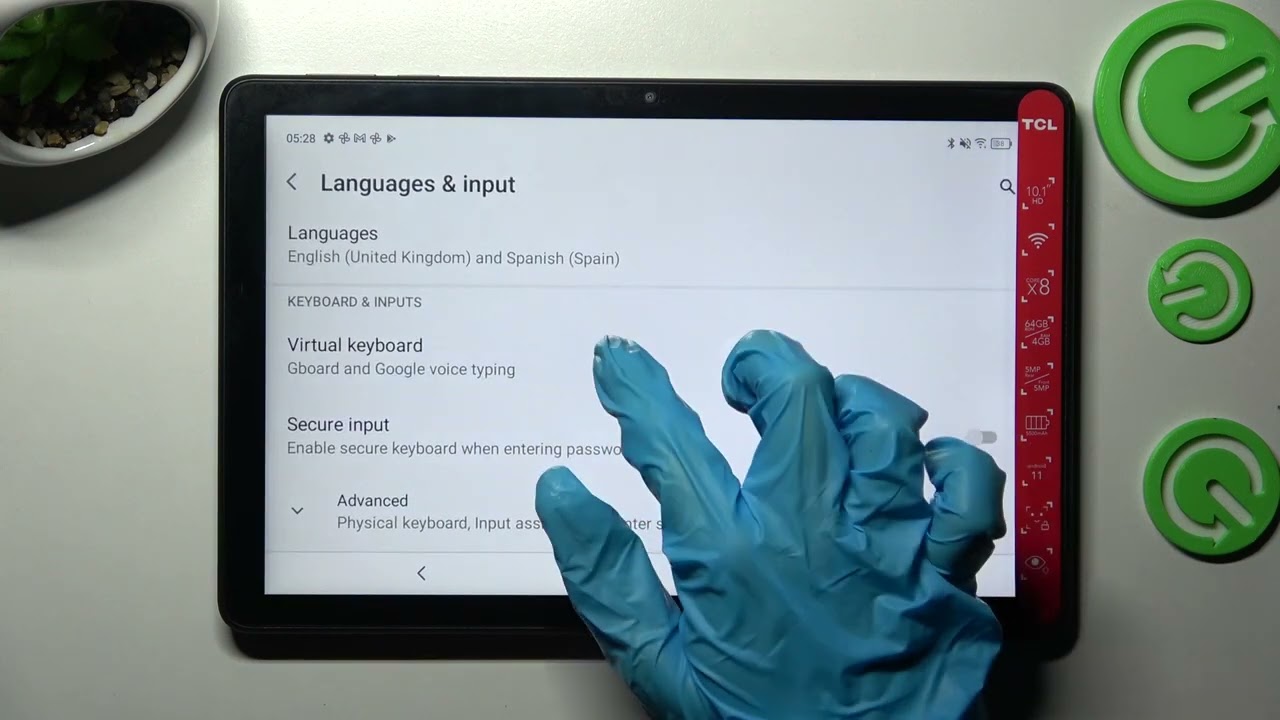 How to Enter Text Correction Options on TCL 10 TAB - Text Correction Options