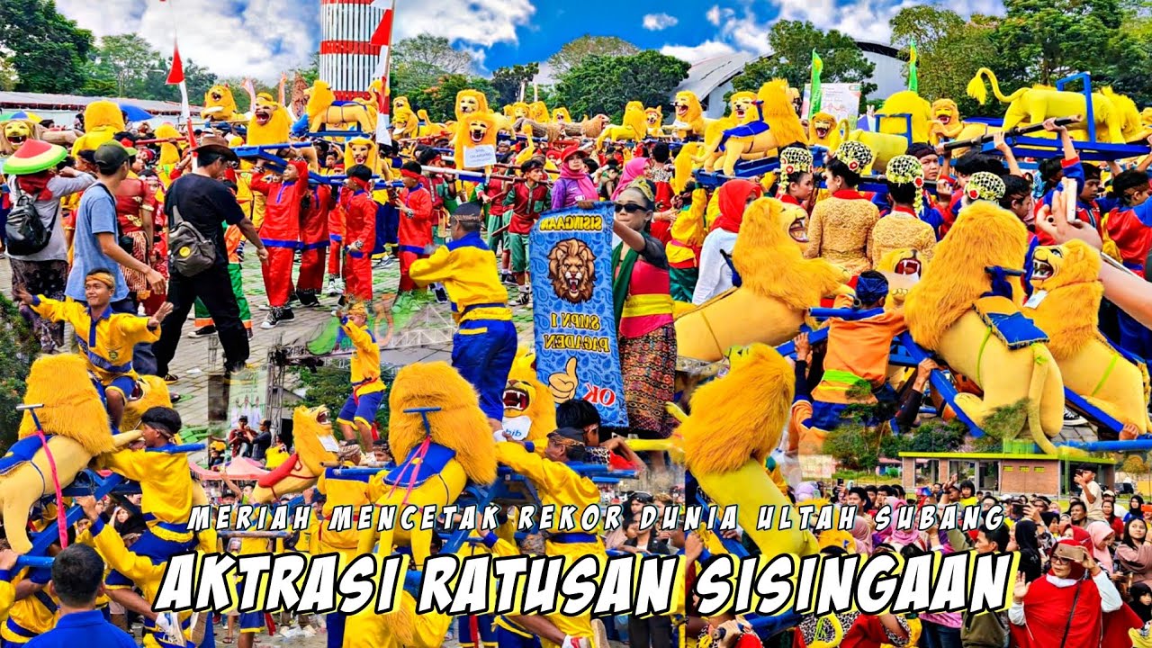 REKOR DUNIA TERPECAHKAN!!! AKTRASI RATUSAN SISINGAAN - Ultah Subang Ke 75th - Lapang Bintang Subang