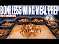 CRISPY BBQ BONELESS WINGS FOR THE WHOLE WEEK | Anabolic High Protein Bodybuilding Meal Prep Recipe