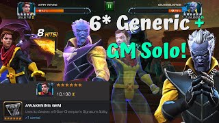 6* Generic Awakening Gem Into Kitty Pryde! Crazy Grandmaster Counter!  Marvel Contest of Champions