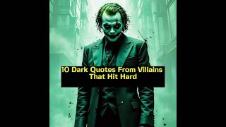 10 Quotes From Villains That Make You Wonder “Were They Right?” #maddreflections