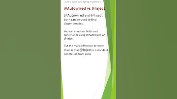 @Autowired vs @Inject #shorts #springboot3  #javainterviewquestions #spring #annotations