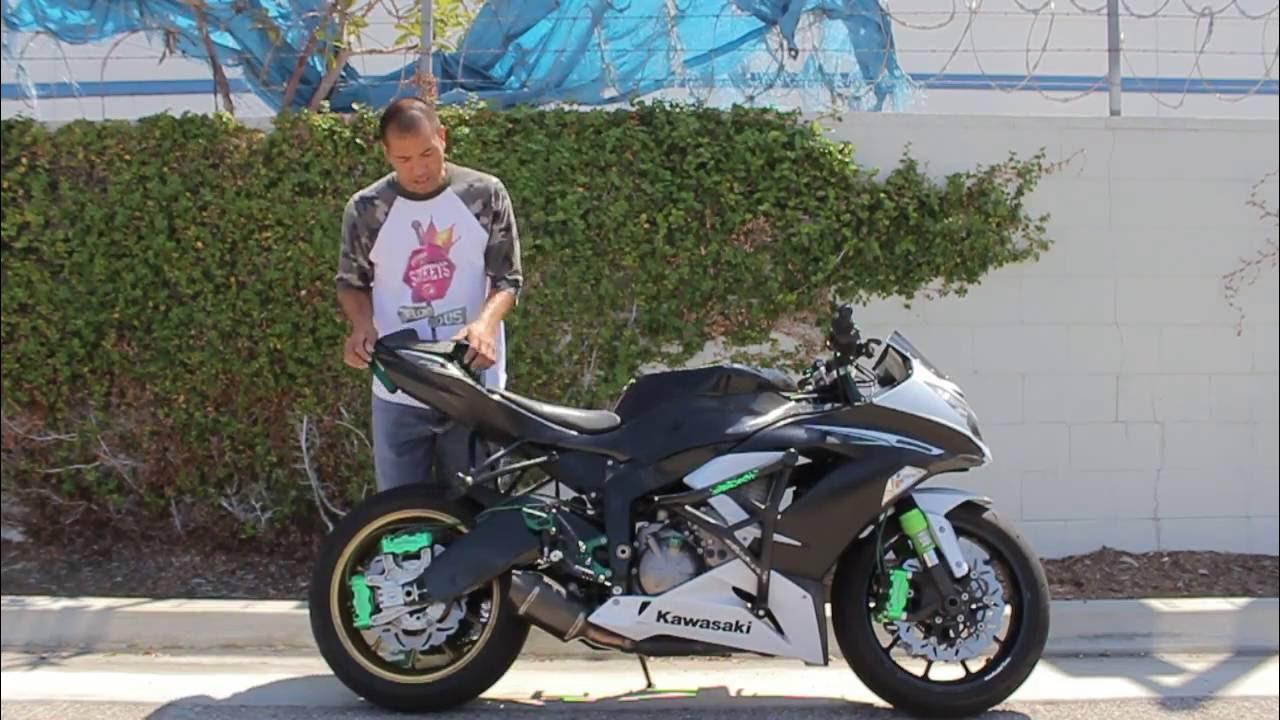 Ямаха zx6 Ninja кастом стант