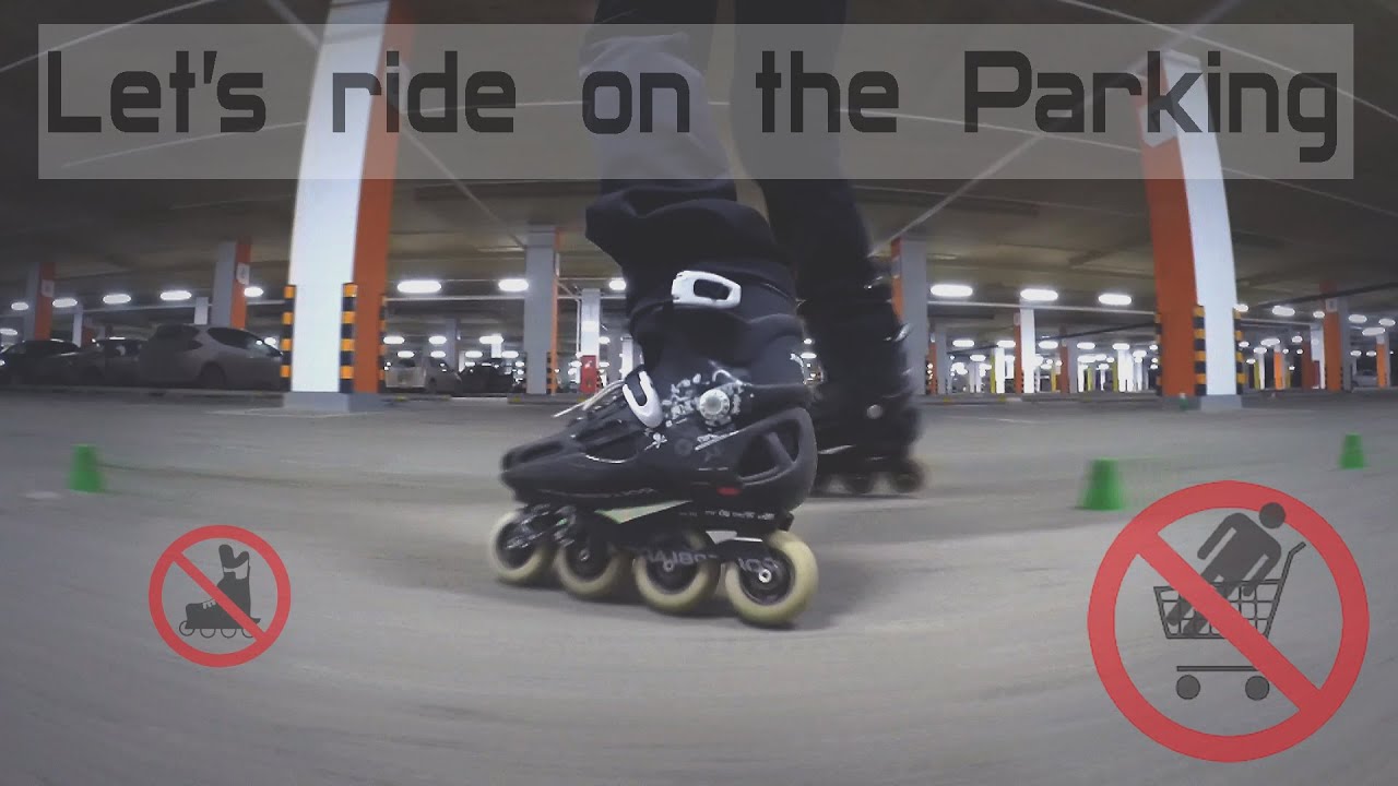 Крытая парковка катание на роликах г.Кемерово (ride on parking, roller skate) YouTube