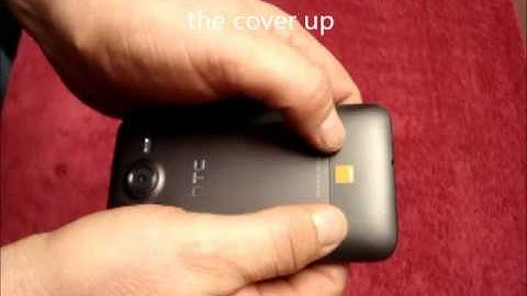 How to remove / replace / install / change the SIM Card on a HTC Desire HD Mobile Phone