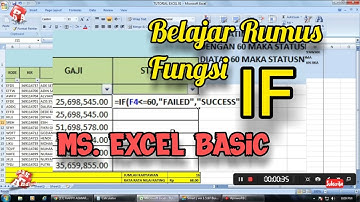 Belajar Excel Dari Nol | Rumus Fungsi IF | Episode 02 Dimas Tutor Excel