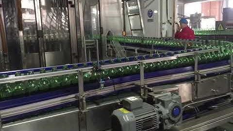 Beer Glass Bottle Conveyor System