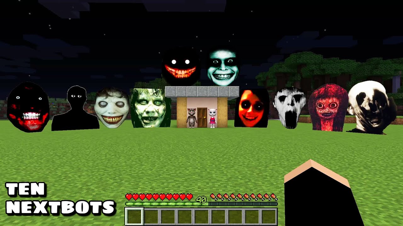 I found SECRET ROAD to OBUNGA White Scream AHENO ENTITY JACK DOORS NEXTBOT  in MINECRAFT Compilation 