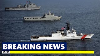 US Special Coast Guard Intercept and drive away 4 Chinese warships near Alaska the Aleutian Islands