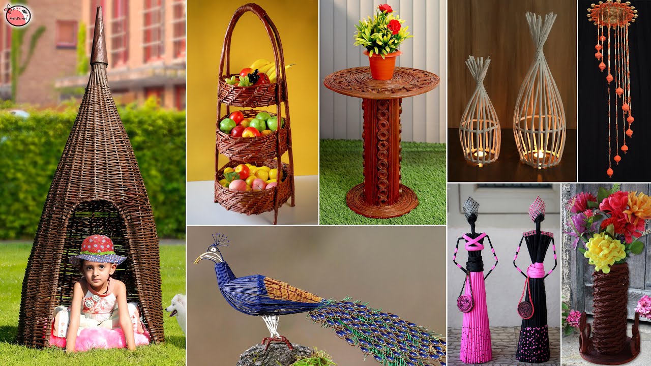 News Paper Crafts...12 Creative Ways To Reuse News Paper Tutorial!!! 