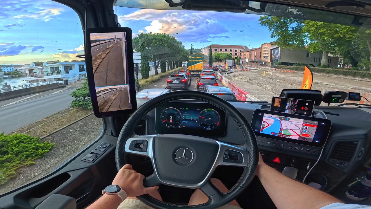 POV вождение грузовика 👧: Всегда ли объезды имеют смысл? 🚚📦🚛